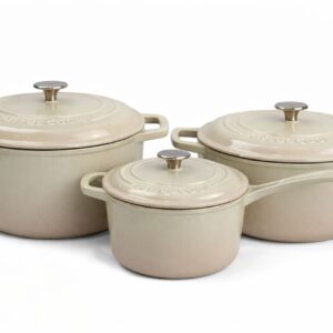 Elite Cream Cast Iron Culinary Set (3-Piece)